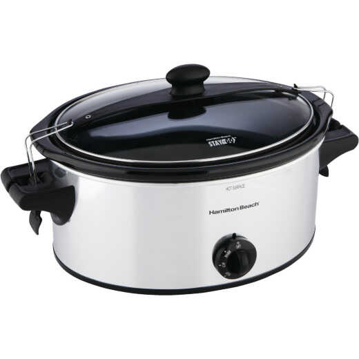 Crockpot 4 Qt. Cook & Carry Stainless Steel Slow Cooker - Delta Lumber