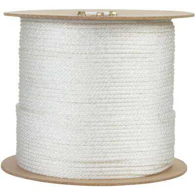 Do it Best 1/4 In. x 1000 Ft. White Braided UV Resistant Nylon Rope
